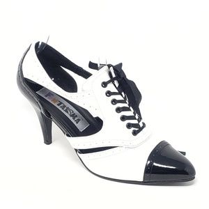 Funtasma Laceup Ponited Toe Victorian Saddle Heel